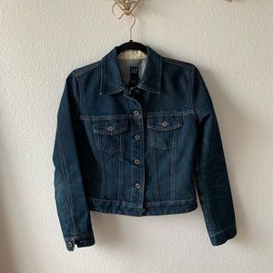 Gap Vintage Dark Blue Denim Jean Jacket